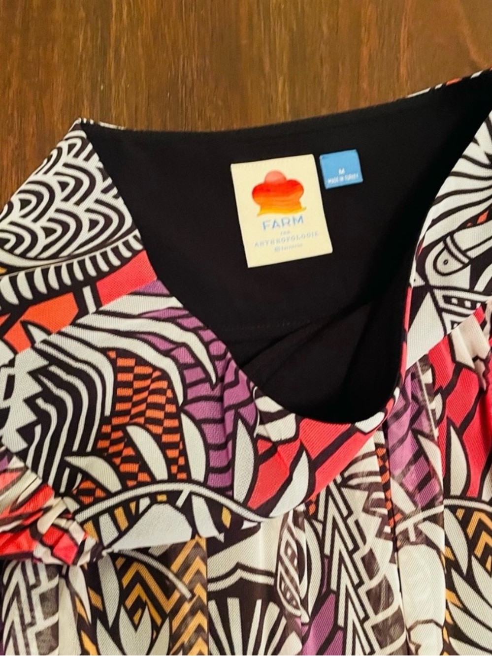 Farm Rio Anthropologie Tropical Print Maxi Skirt - Picture 6 of 11